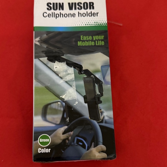 unlnown Other - Green Sun Visor Phone Mount NEW IN BOX NEVER OPENED